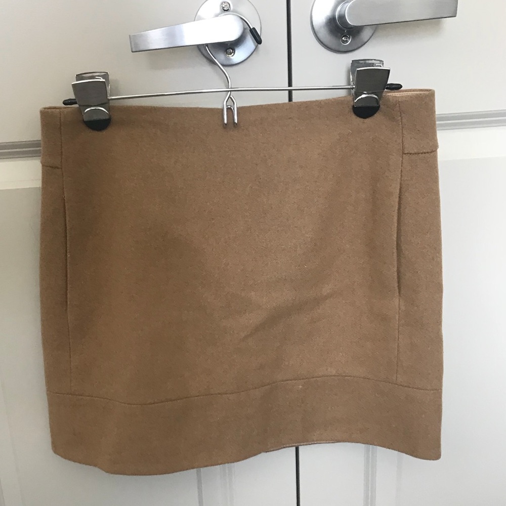 Camel J Crew skirt size 2